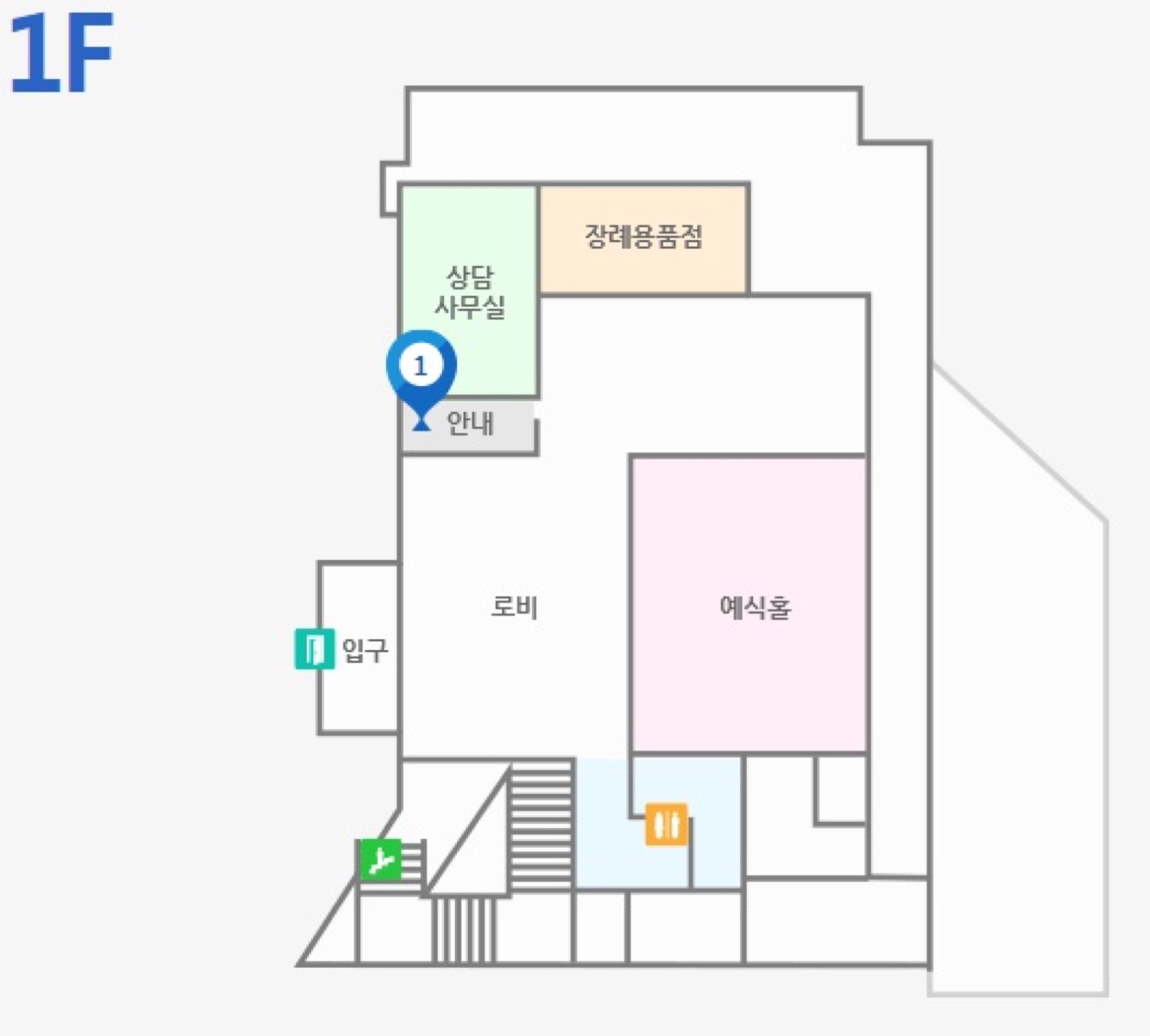 동남권원자력의학원장례식장 시설 사진 (출처: e하늘 장사정보시스템)