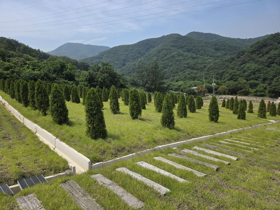 경각산 수목장 시설 사진