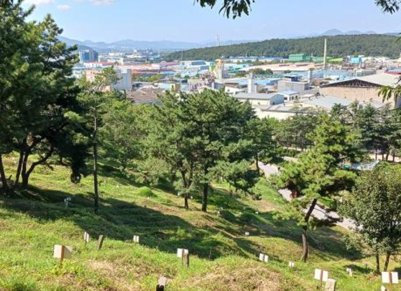 장기공설공원묘원 시설 사진 (출처: e하늘 장사정보시스템)