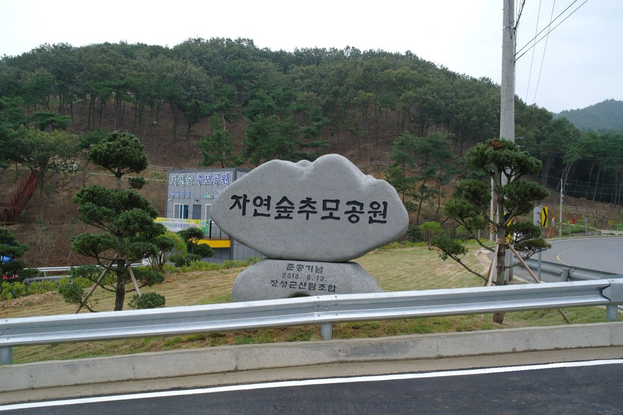 자연숲추모공원 수목장림 시설 사진