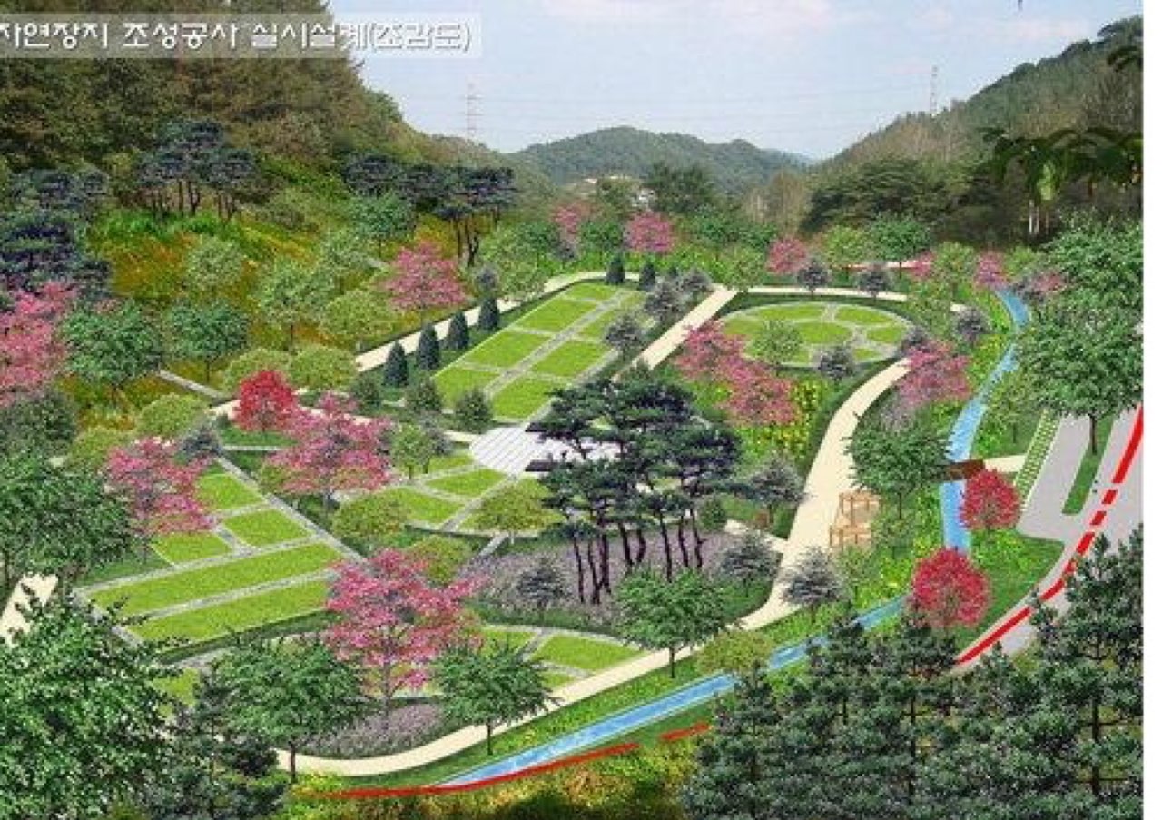 제천시영원한쉼터 자연장지 시설 사진 (출처: e하늘 장사정보시스템)
