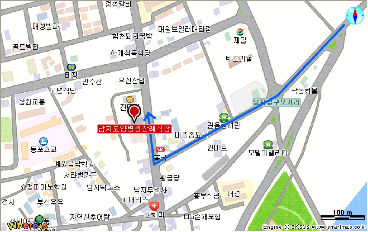 남지요양병원장례식장 시설 사진 (출처: e하늘 장사정보시스템)