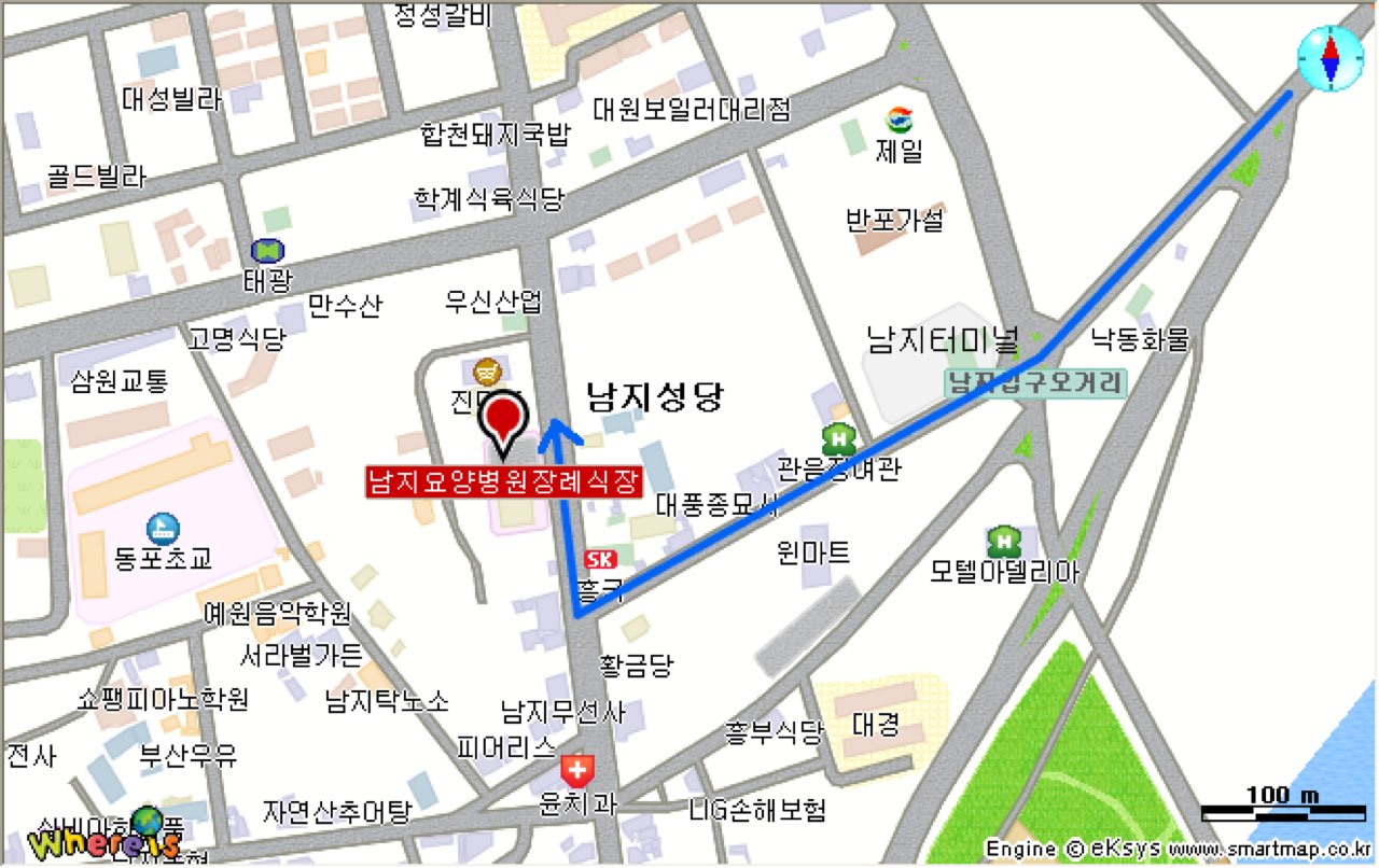남지요양병원장례식장 시설 사진 (출처: e하늘 장사정보시스템)